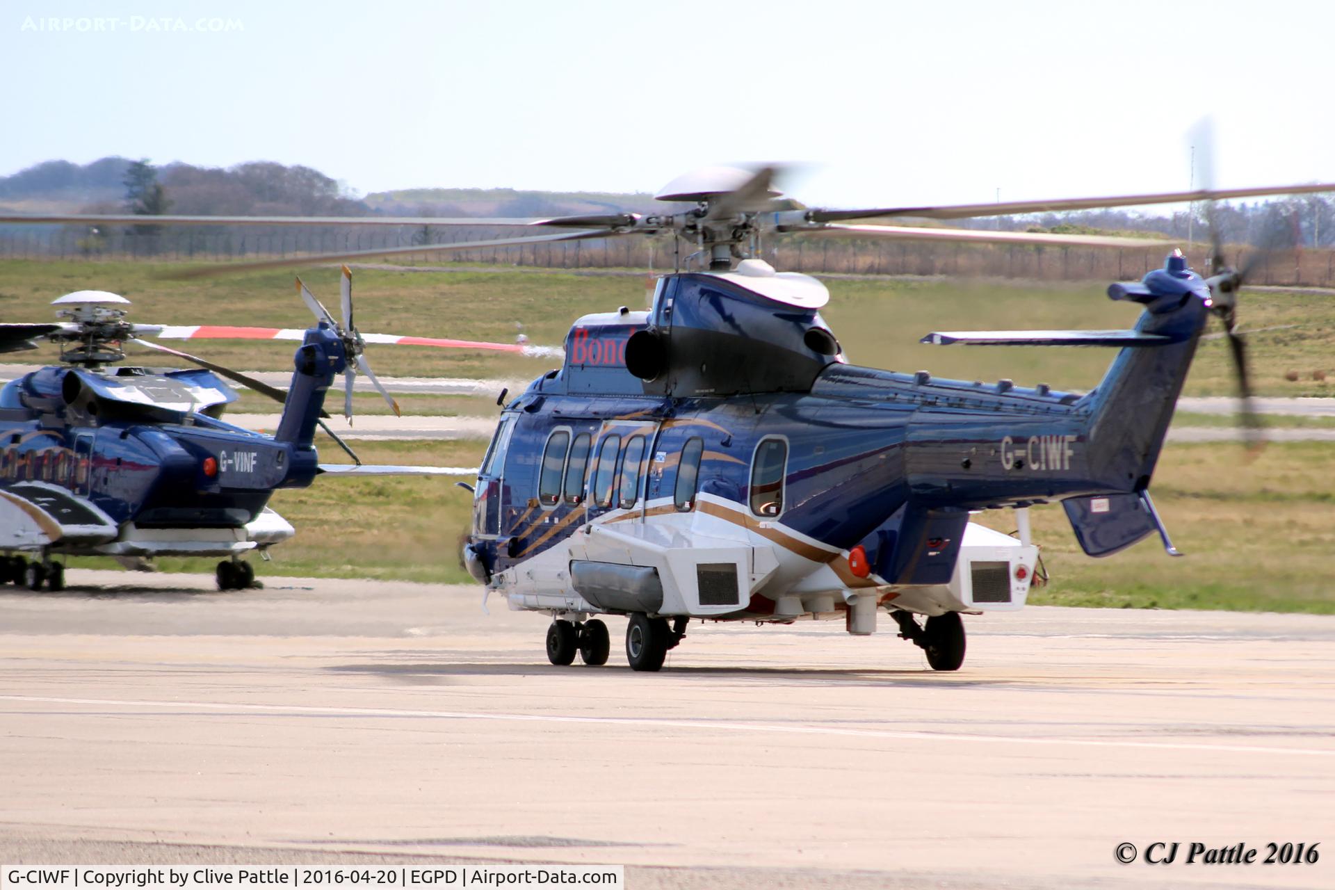 G-CIWF, 2015 Airbus Helicopters EC-225LP Super Puma C/N 2955, At Aberdeen International EGPD