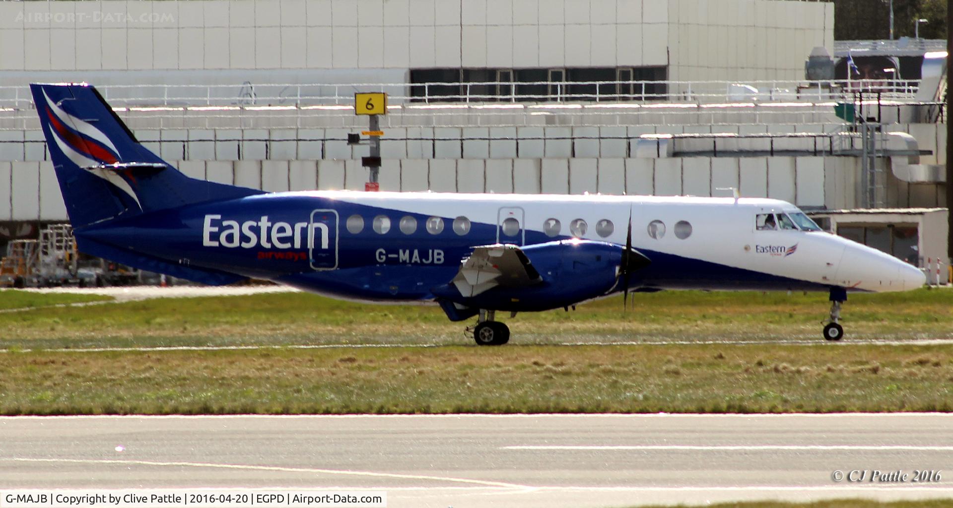 G-MAJB, 1993 British Aerospace Jetstream 41 C/N 41018, In action at Aberdeen International EGPD