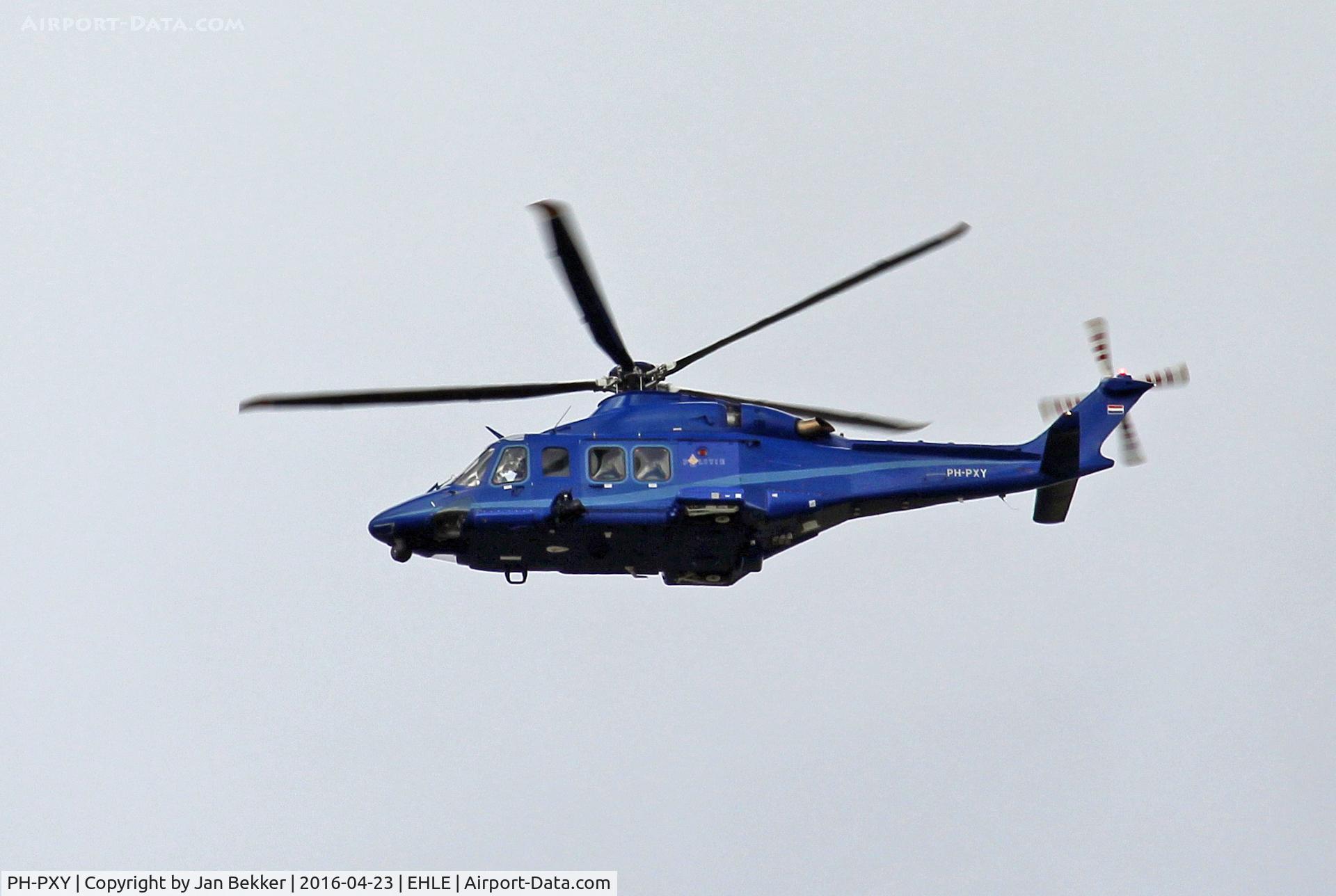 PH-PXY, 2009 AgustaWestland AW-139 C/N 31267, Police helicopter in action.