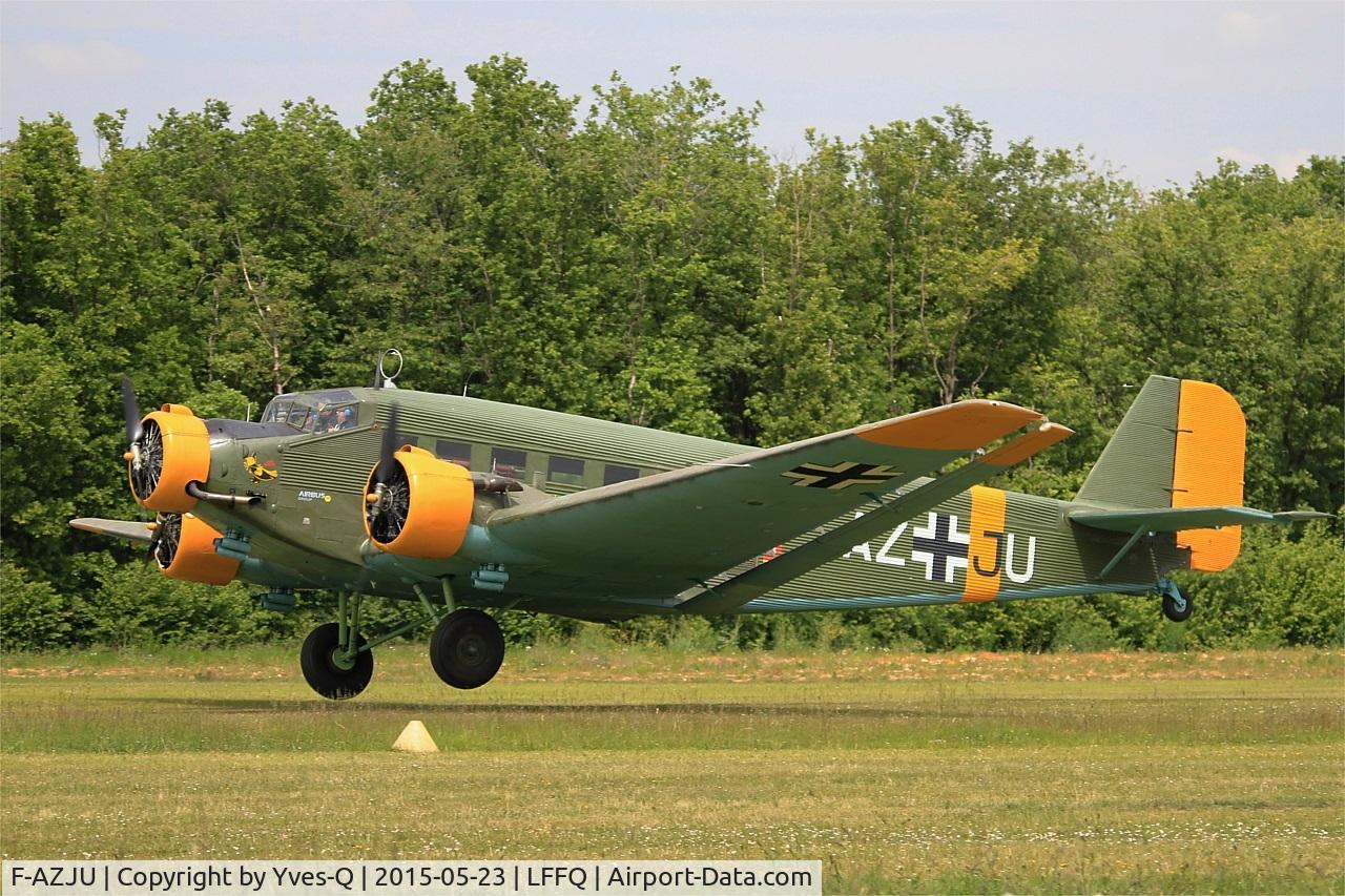F-AZJU, 1952 Junkers (CASA) 352L (Ju-52) C/N 103, Junkers (CASA) 352L (Ju-52), Take off , La Ferté-Alais airfield (LFFQ) Airshow 2015