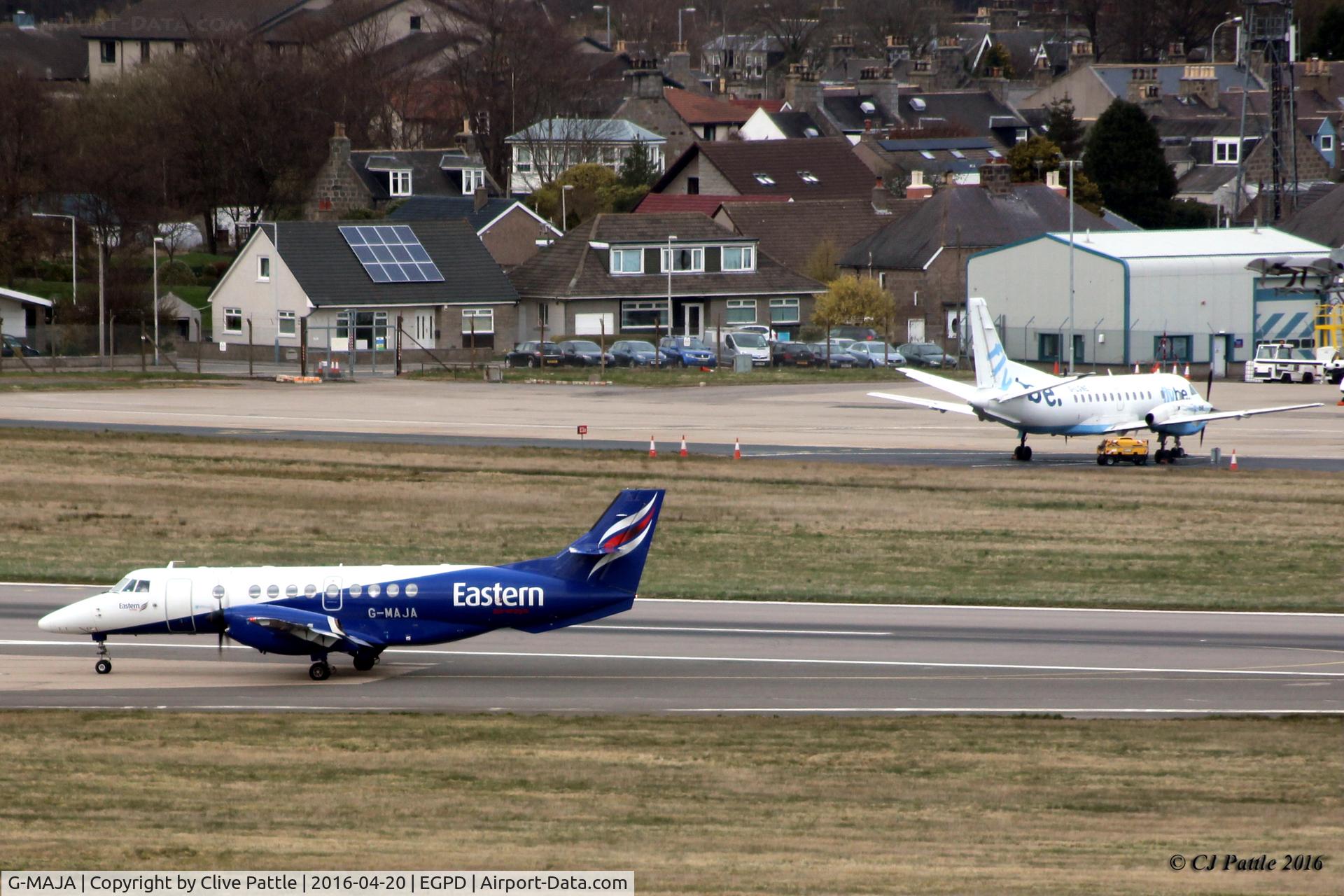 G-MAJA, 1994 British Aerospace Jetstream 41 C/N 41032, In action at Aberdeen EGPD