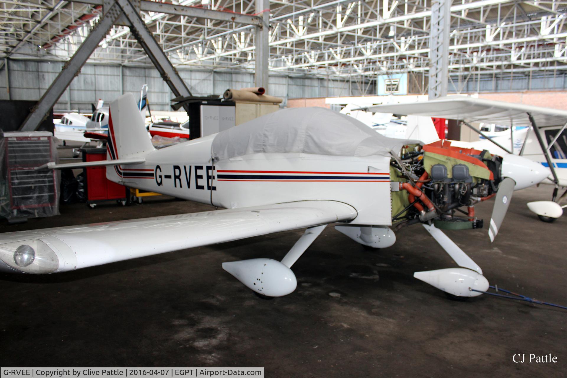 G-RVEE, 1992 Van's RV-6A C/N PFA 181-12262, Hangared at Perth EGPT