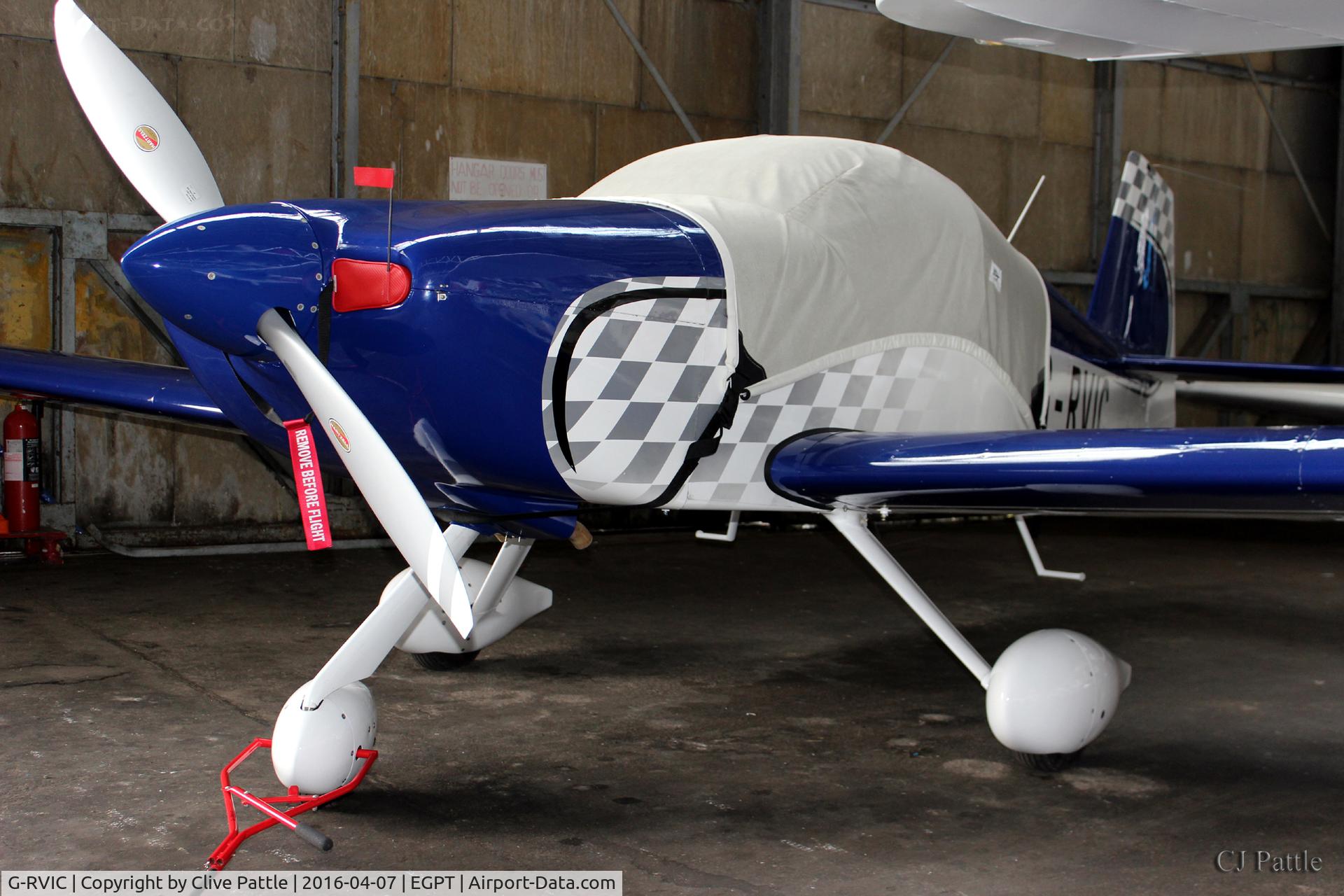 G-RVIC, 2004 Vans RV-6A C/N PFA 181-13319, Hangared at Perth EGPT
