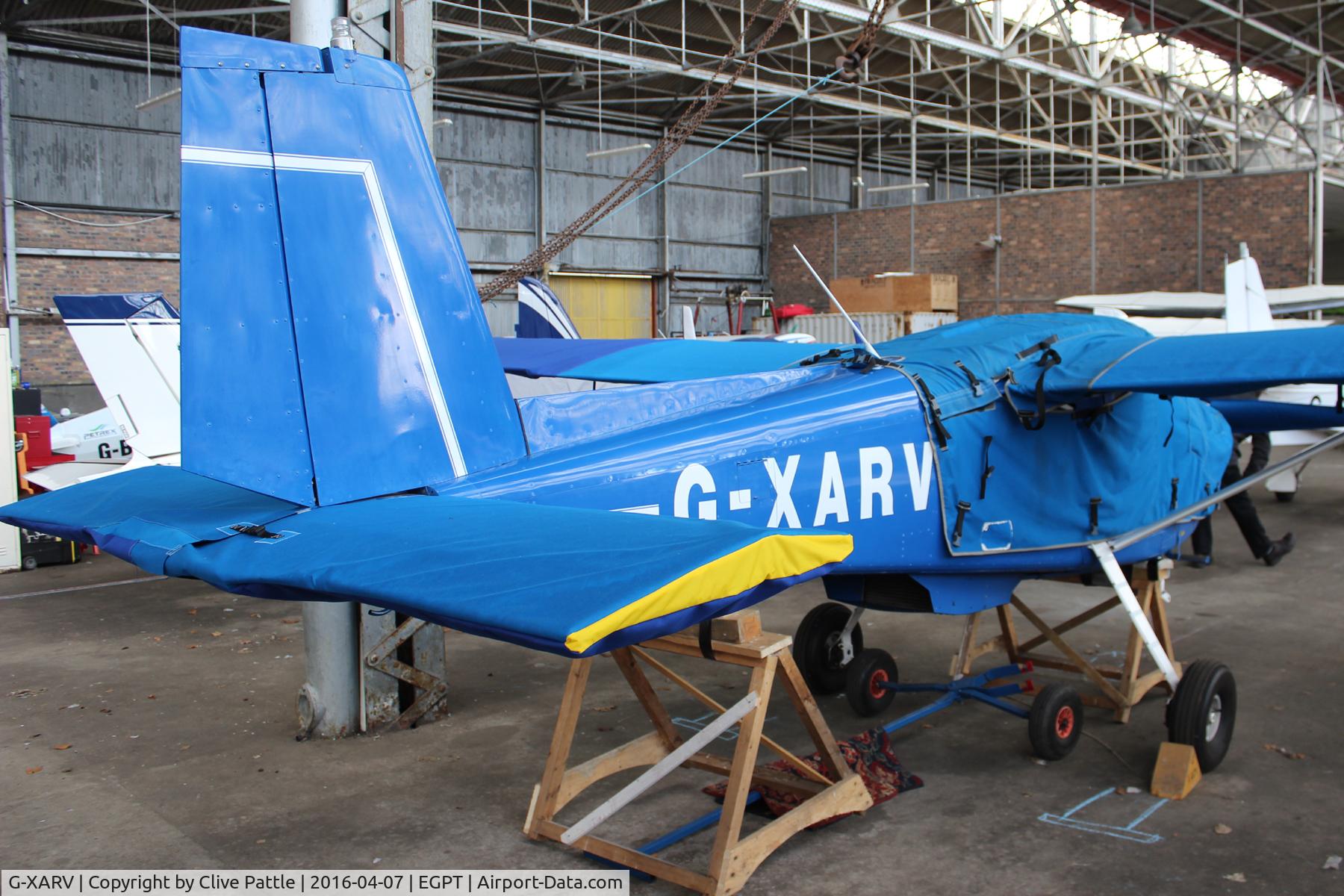 G-XARV, 1986 ARV ARV1 Super 2 C/N 010, Hangared at Perth EGPT