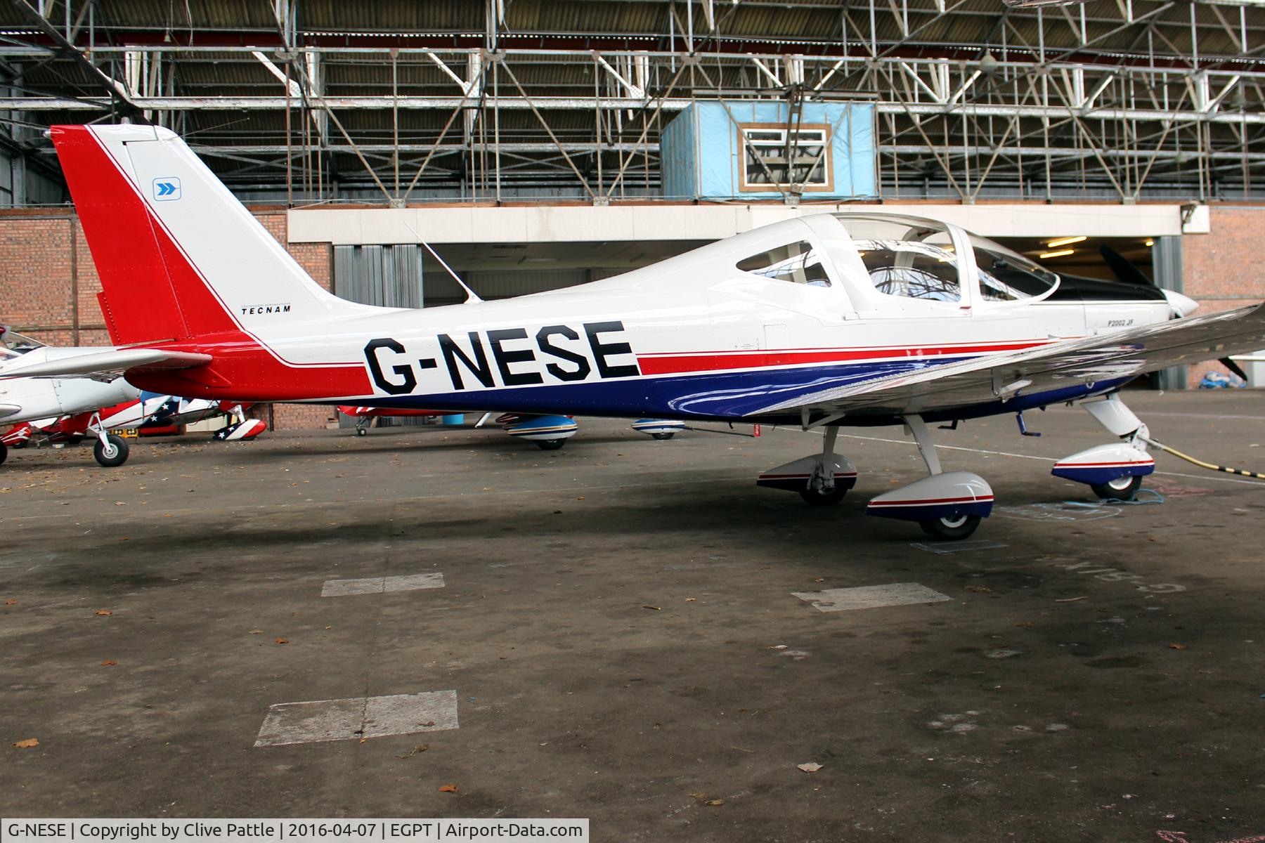 G-NESE, 2006 Tecnam P-2002JF Sierra C/N 039, Hangared at Perth EGPT