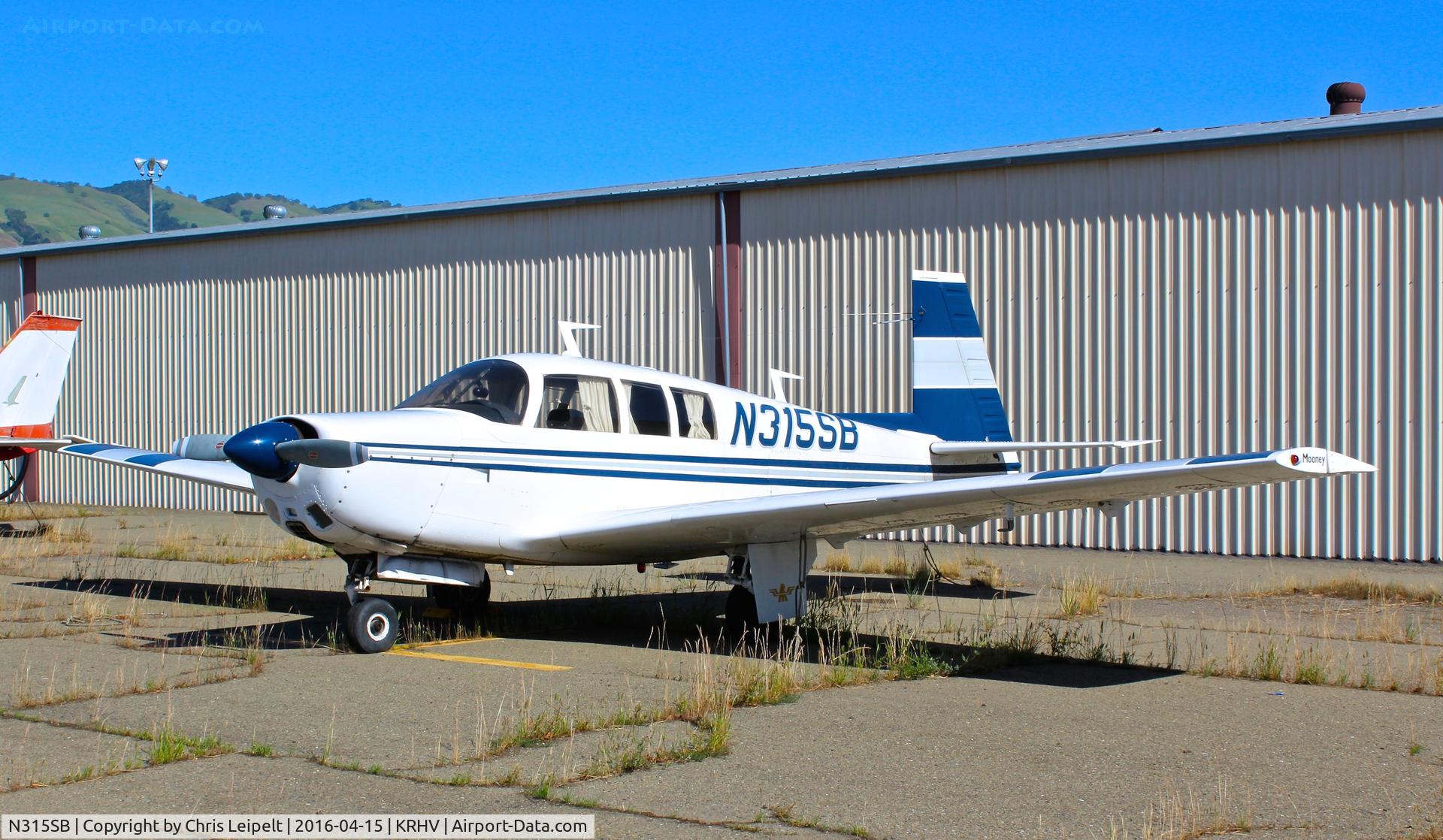 N315SB, 1969 Mooney M20F Executive C/N 700005, Locally-based 1969 Mooney M20F at Reid Hillview Airport, San Jose, CA. Poor plane has been sitting for years.