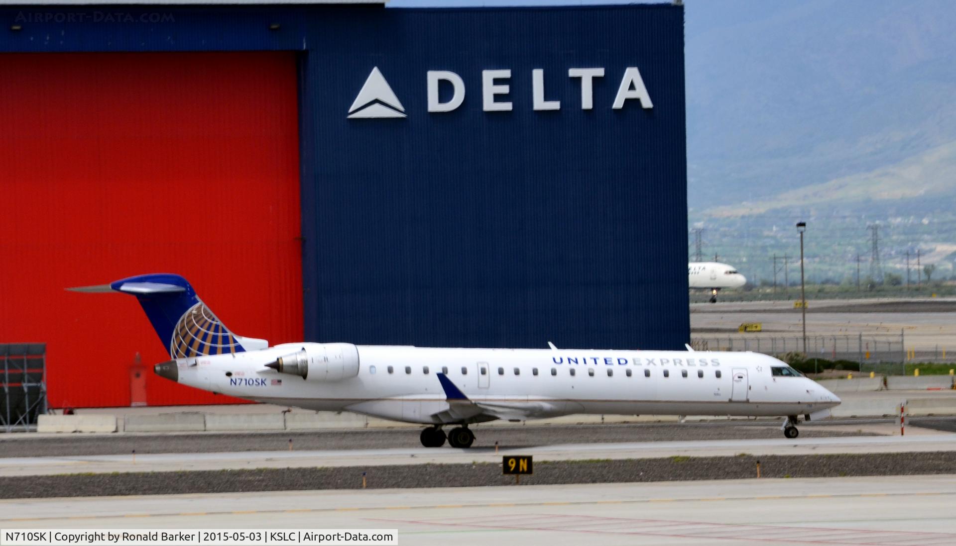 N710SK, 2004 Bombardier CRJ-700 (CL-600-2C10) Regional Jet C/N 10170, Taxi SLC