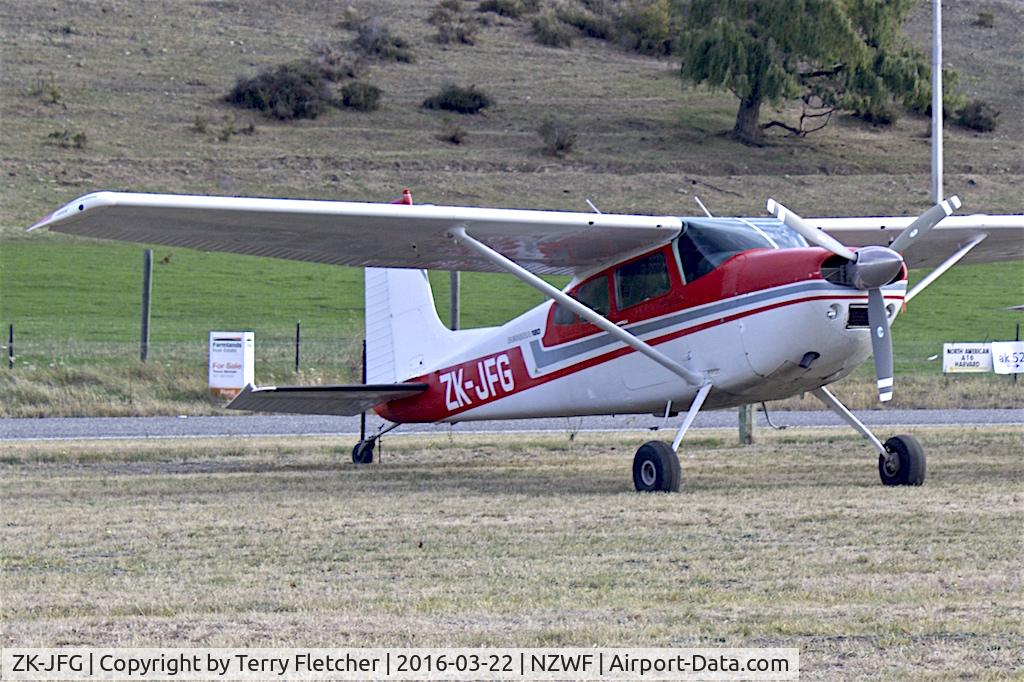 ZK-JFG, 1976 Cessna 180K Skywagon C/N 18052773, At Wanaka