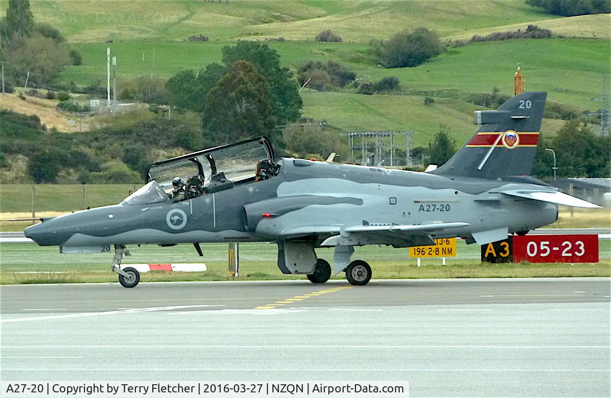 A27-20, British Aerospace Hawk 127 C/N DT20, Based at Queenstown , NZ during 2016 Warbirds over Wanaka weekend