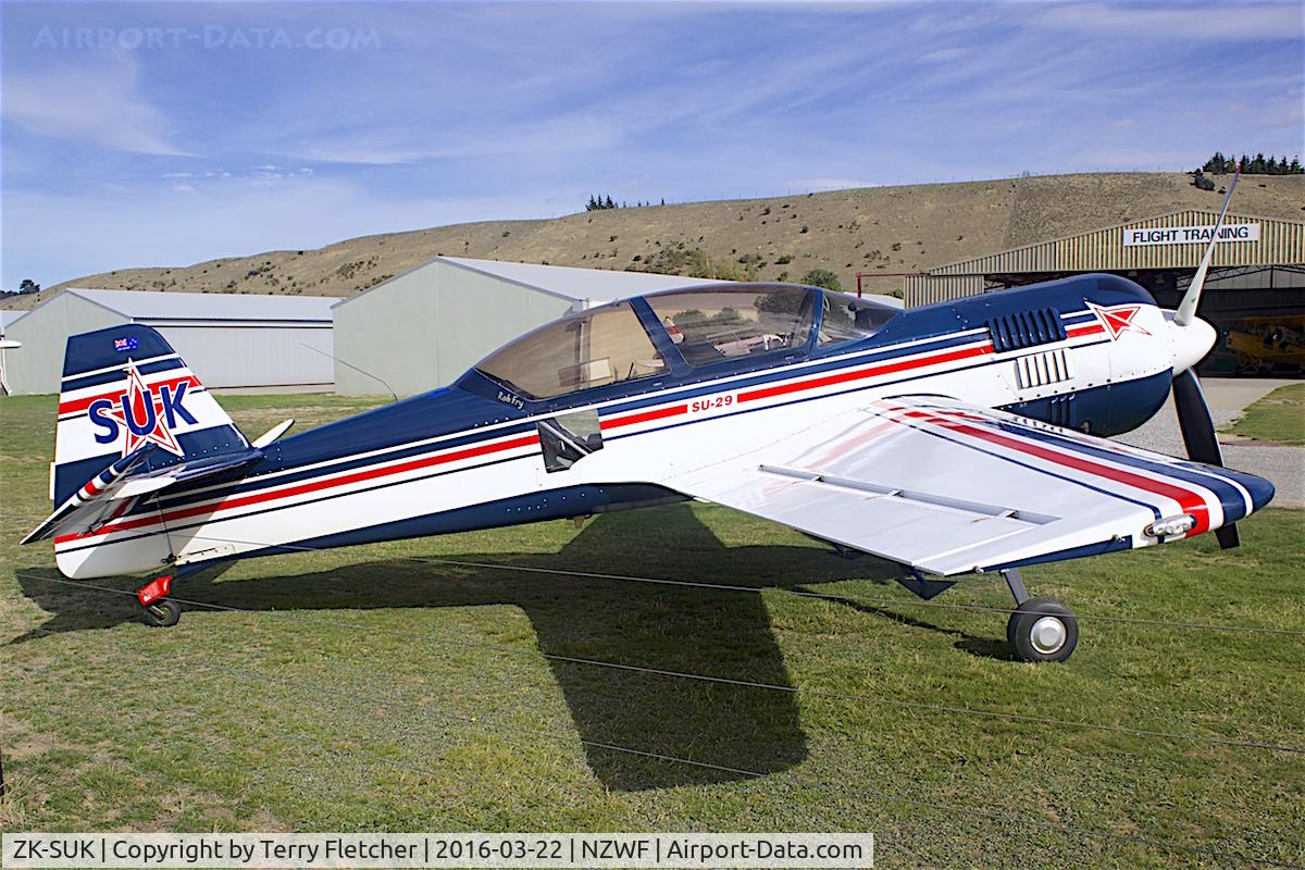 ZK-SUK, 1993 Sukhoi Su-29 C/N 75-01, At Wanaka