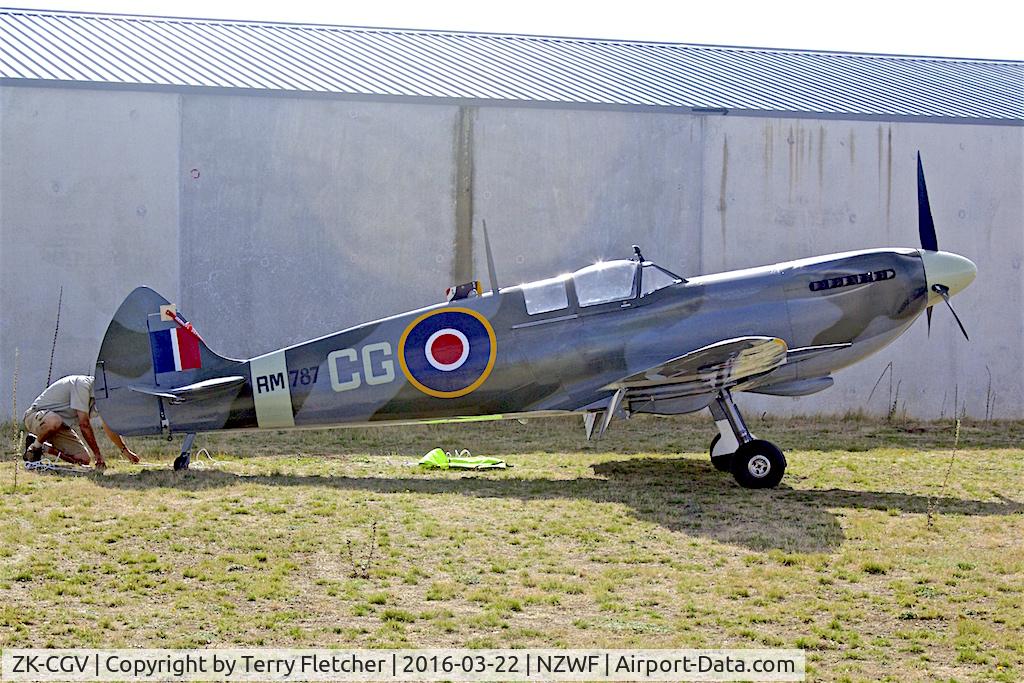 ZK-CGV, 2015 Supermarine Aircraft Spitfire Mk.26B C/N 52, At Wanaka