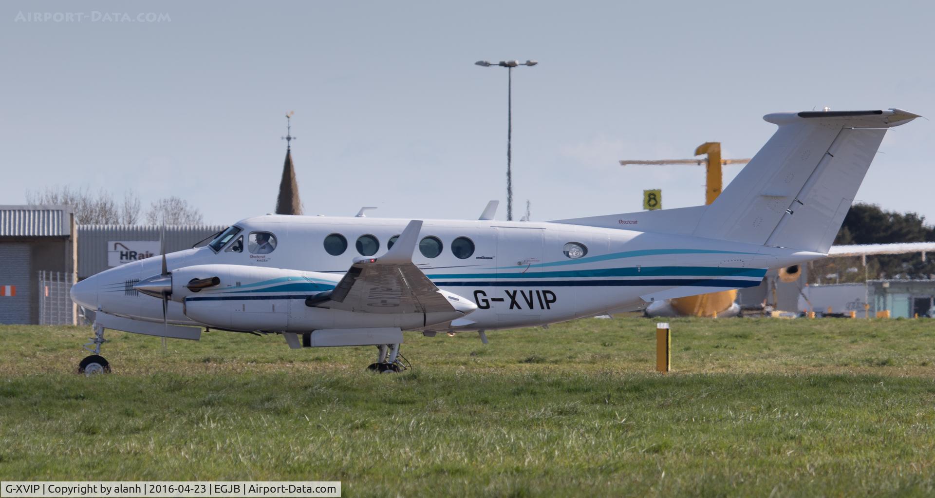 G-XVIP, 1980 Beech 200 Super King Air C/N BB-588, Rolling out after arrival