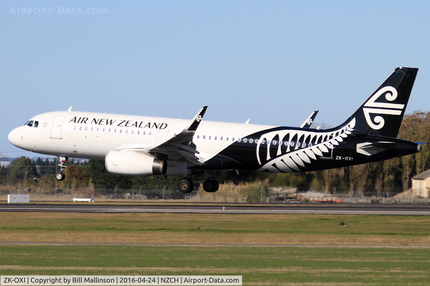 ZK-OXI, 2015 Airbus A320-232 C/N 6533, NZ531 fron AKL