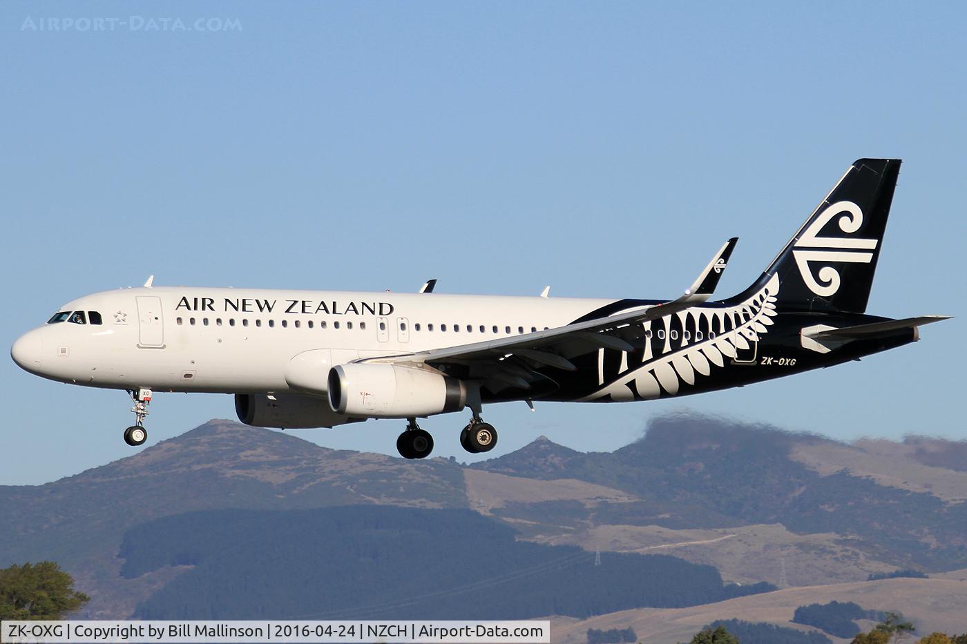 ZK-OXG, 2015 Airbus A320-232 C/N 6460, NZ521 from AKL