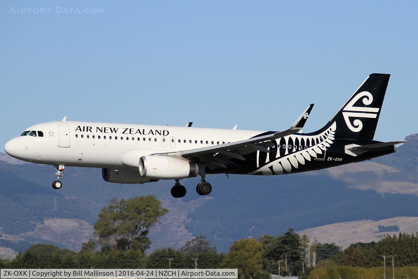 ZK-OXK, 2015 Airbus A320-232 C/N 6706, NZ527 from AKL
