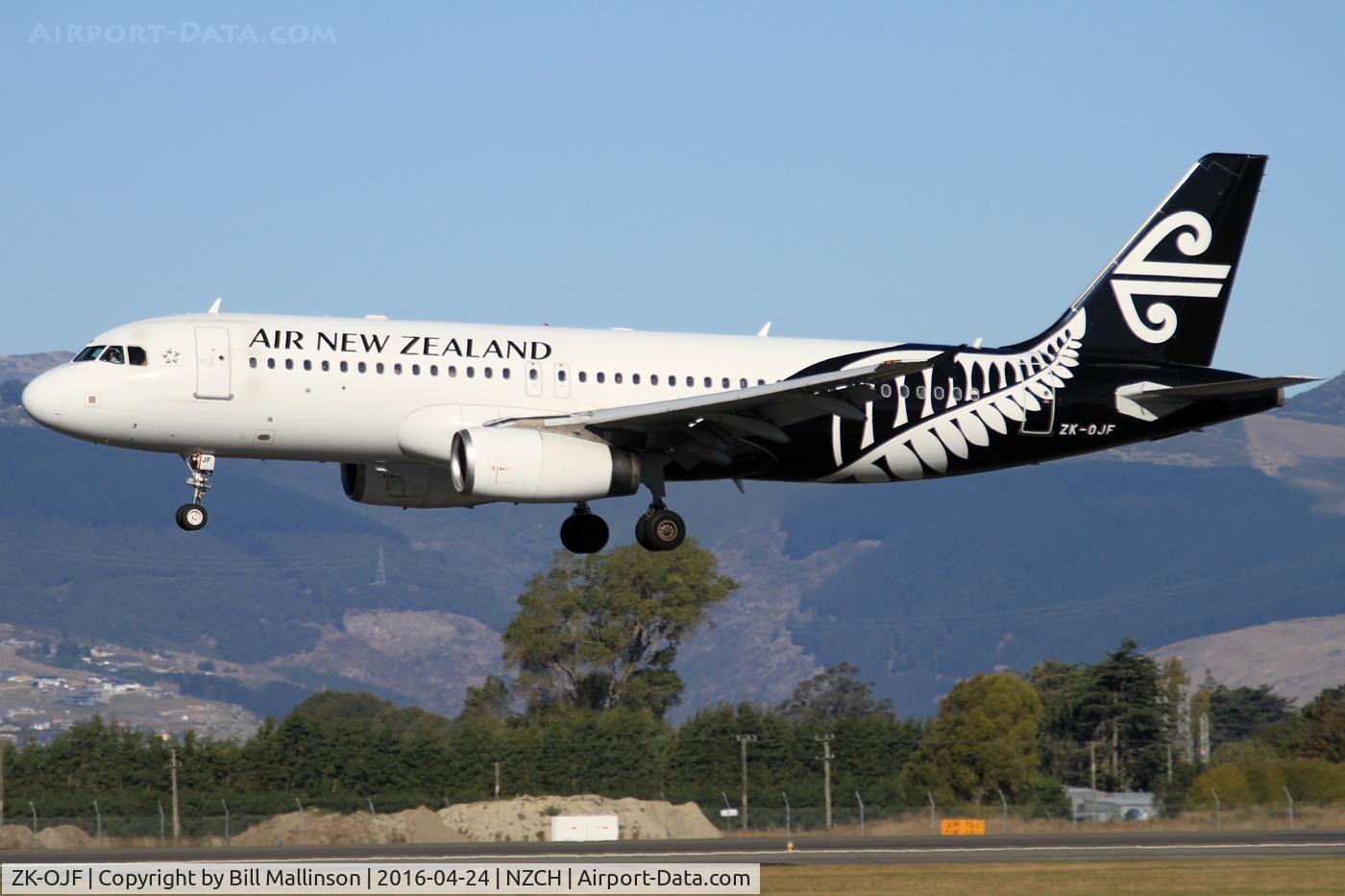 ZK-OJF, 2003 Airbus A320-232 C/N 2153, NZ898 from MEL