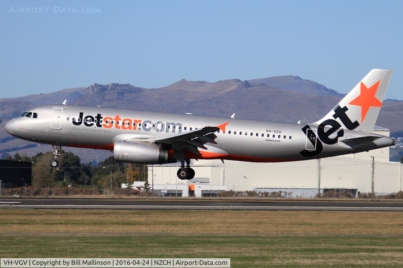 VH-VGV, 2010 Airbus A320-232 C/N 4229, JQ233 from AKL