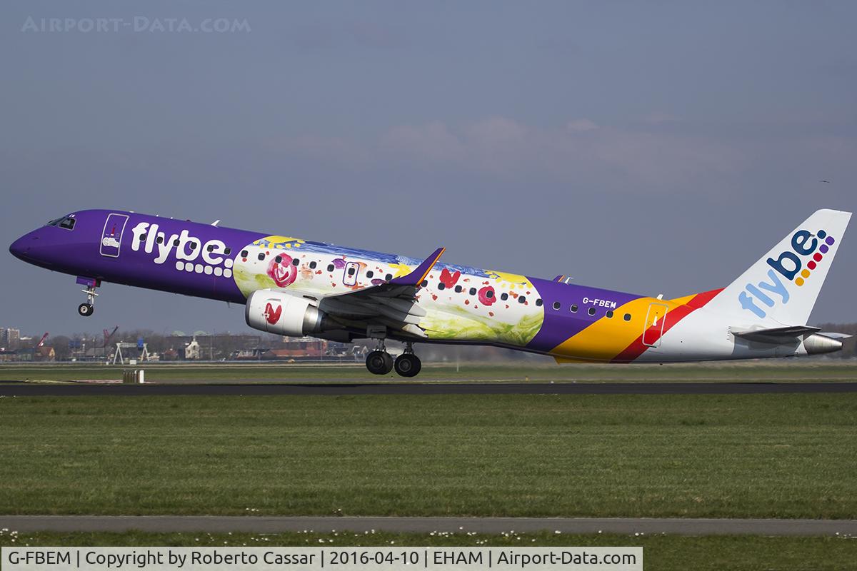 G-FBEM, 2008 Embraer 195LR (ERJ-190-200LR) C/N 19000204, Amsterdam