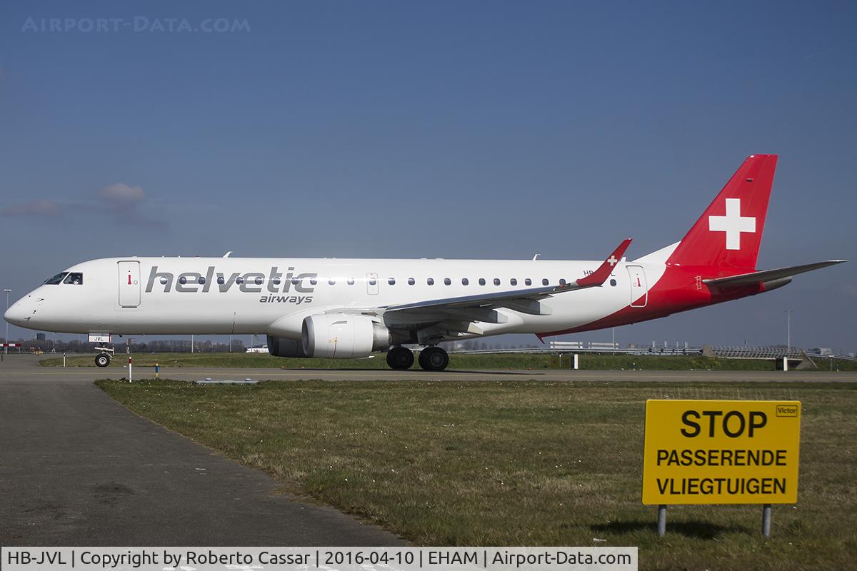 HB-JVL, 2010 Embraer E190 (ERJ-190-100) C/N 19000354, Amsterdam