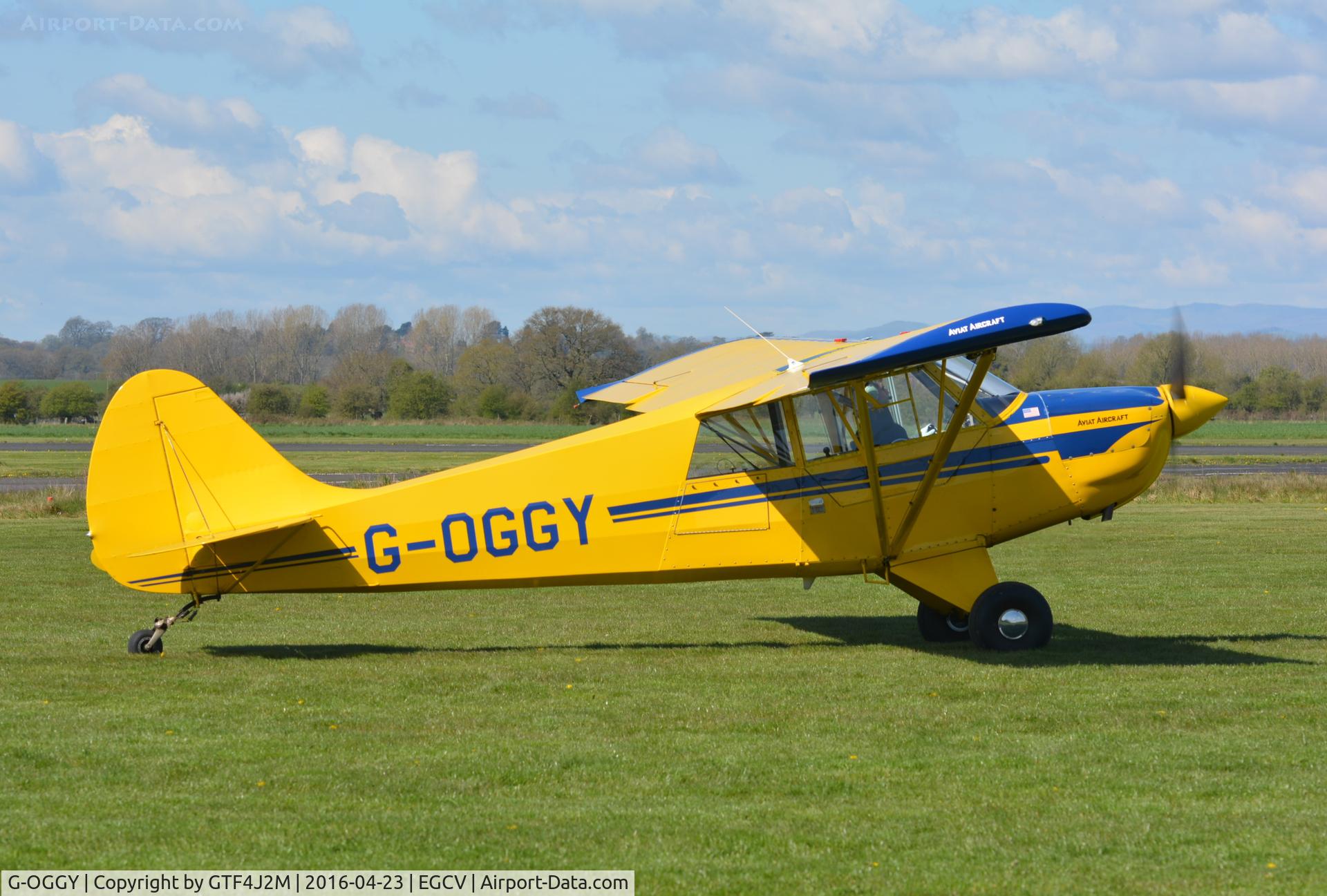 G-OGGY, 2004 Aviat A-1B Husky C/N NF0005, G-OGGY at Sleap 23.4.16
