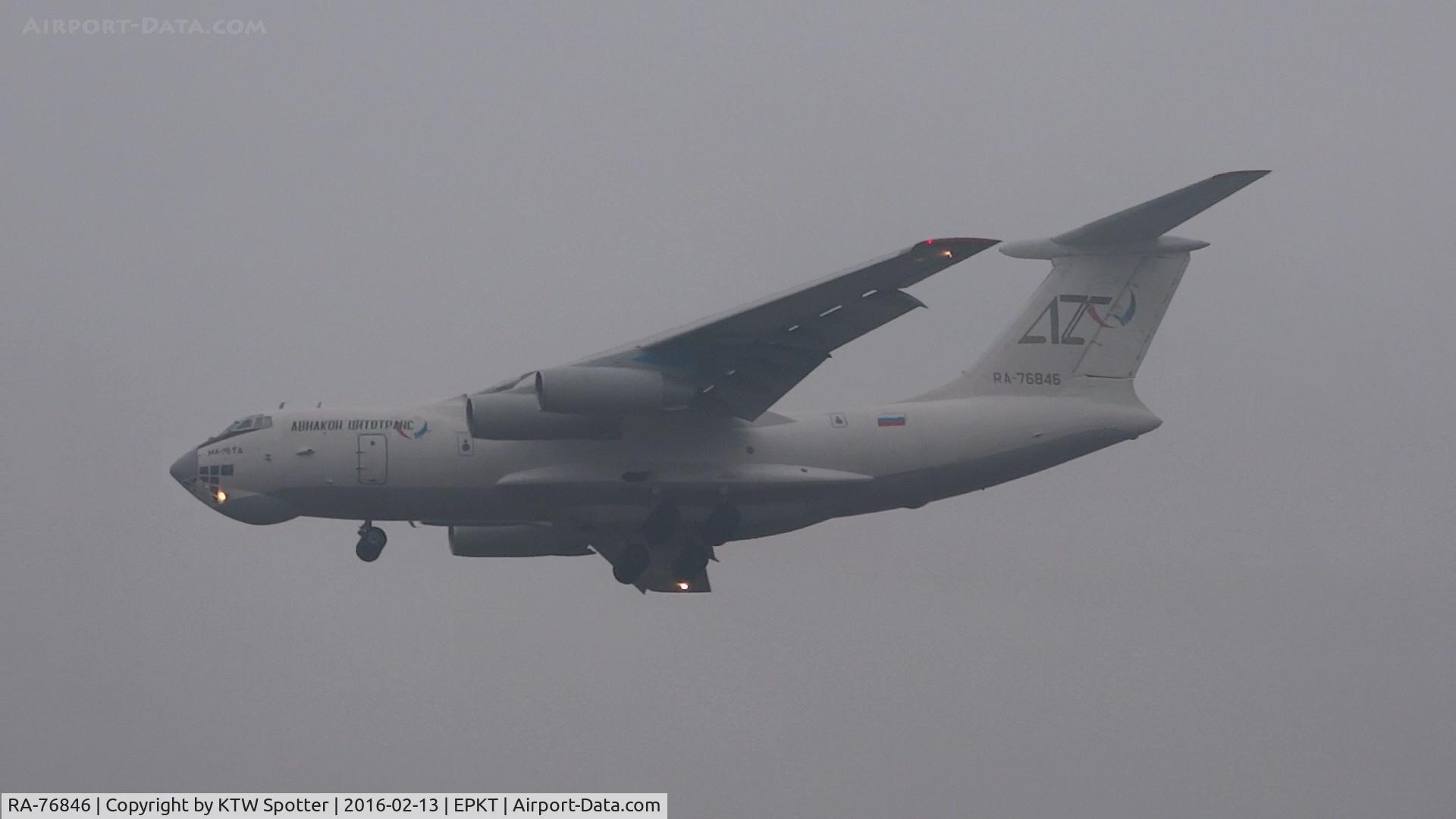 RA-76846, 1989 Ilyushin IL-76TD C/N 0093497936, ZR3001 IAR-KTW. Landing at RWY27.