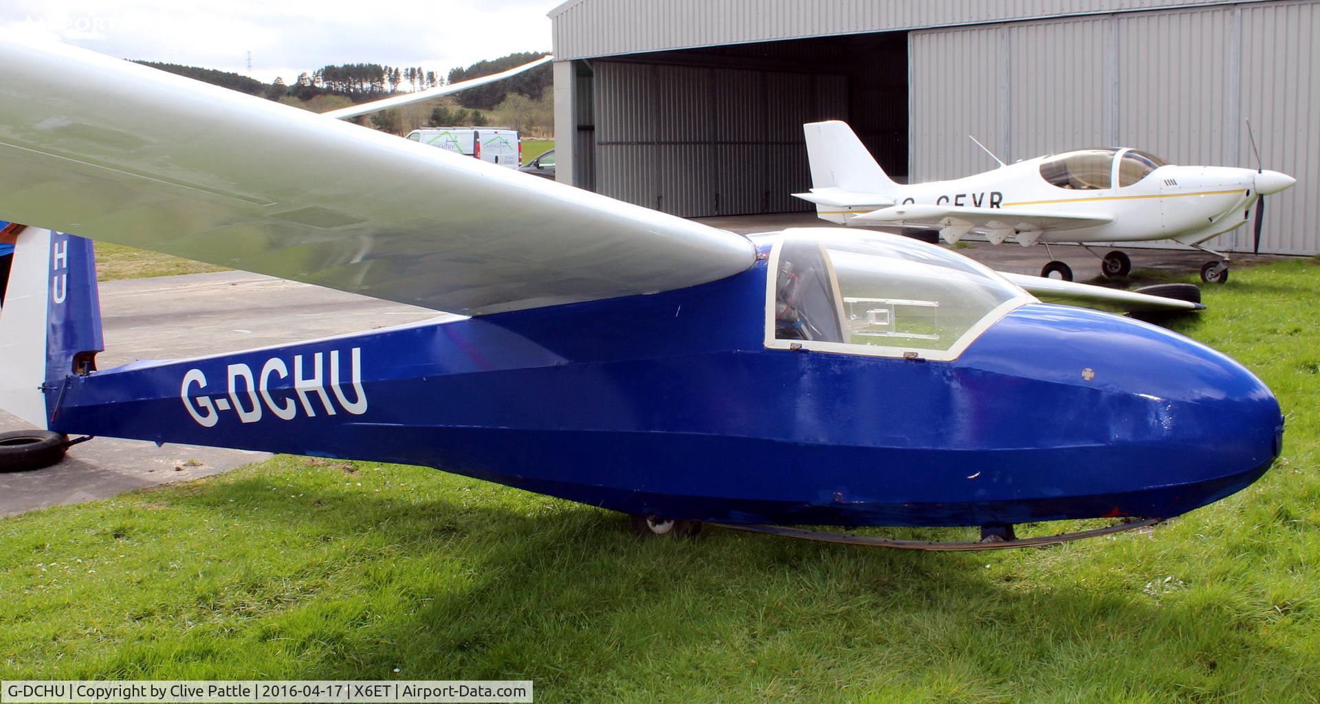 G-DCHU, 2008 Schleicher K-8B C/N 8794, Parked up at Easterton Gliding field, Elgin, Moray.