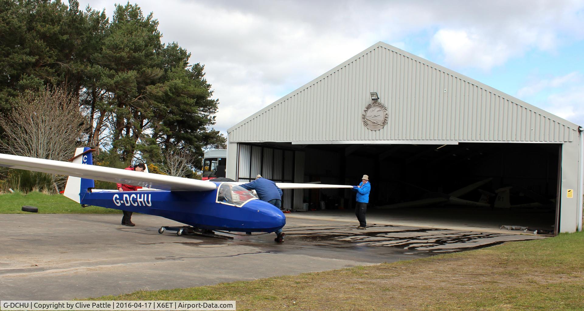 G-DCHU, 2008 Schleicher K-8B C/N 8794, Parked up at Easterton Gliding field, Elgin, Moray.