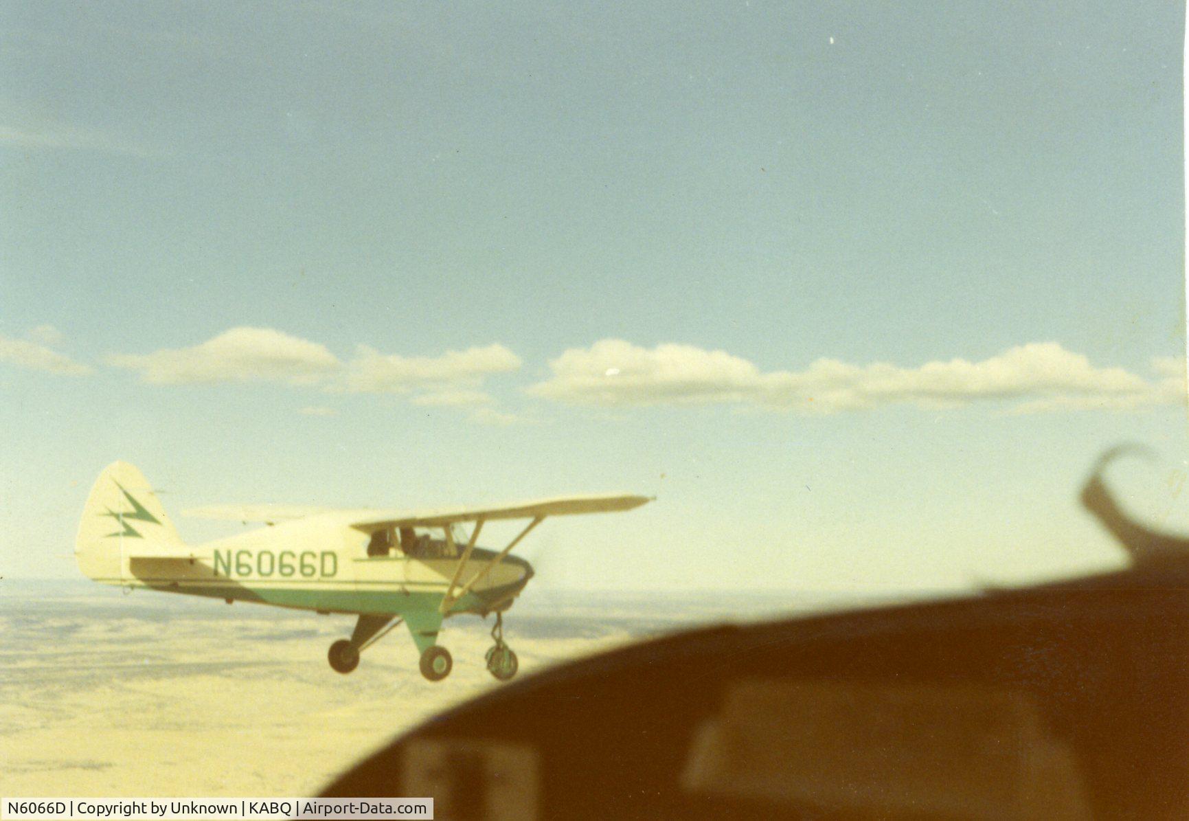 N6066D, 1957 Piper PA-22-150 C/N 22-4719, West of ABQ 1969 Jesse D. Wright Jr. Pilot