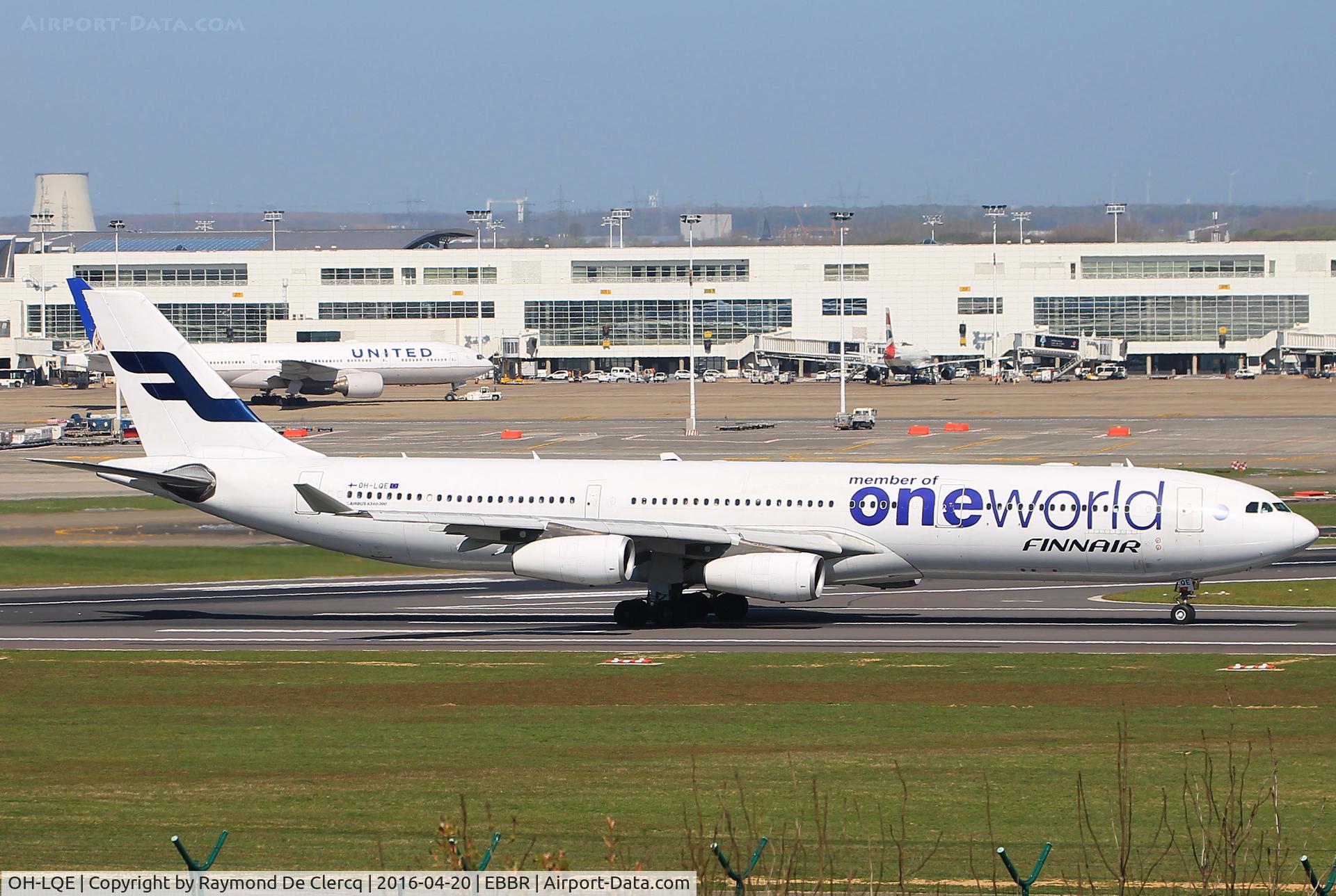 OH-LQE, 2008 Airbus A340-313E C/N 938, Take off on rwy 07R.