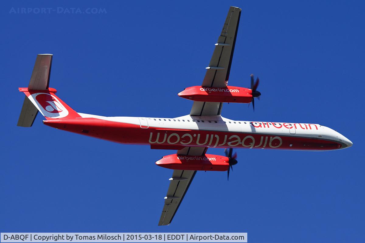 D-ABQF, 2009 De Havilland Canada DHC-8-402Q Dash 8 C/N 4245, Air Berlin flight to Graz