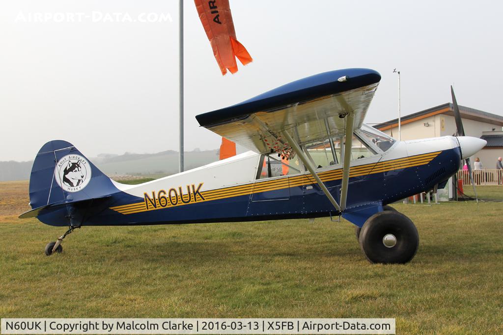 N60UK, 2008 Aviat A-1C-180 Husky C/N 3006, Aviat A-1C-180, Fishburn Airfield, March 2016.
