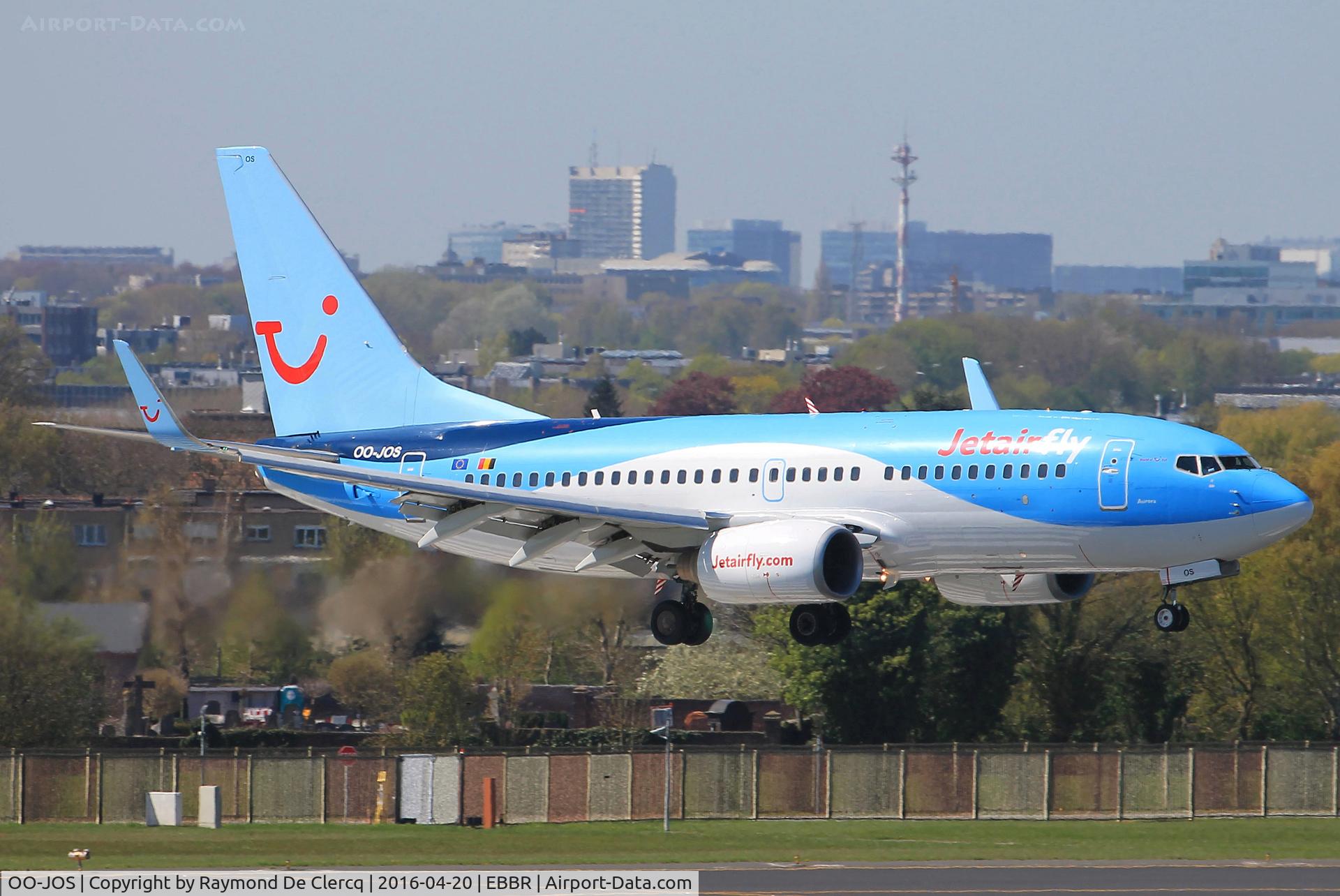 OO-JOS, 2008 Boeing 737-7K5 C/N 35282, Landing on rwy 01.