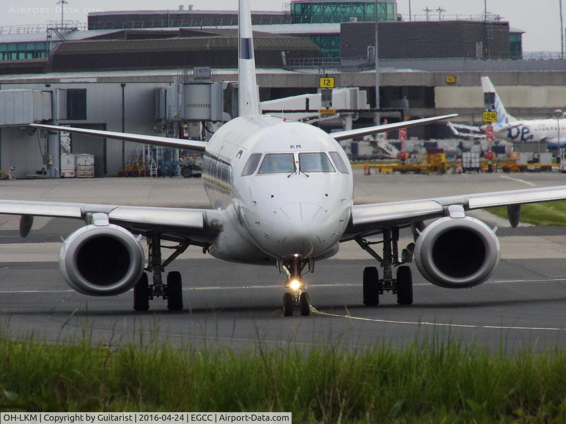 OH-LKM, 2008 Embraer 190LR (ERJ-190-100LR) C/N 19000160, At Manchester