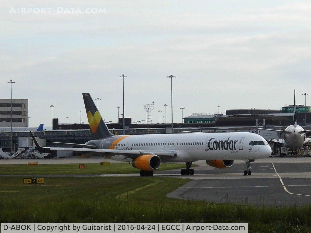 D-ABOK, 2000 Boeing 757-330 C/N 29020, At Manchester