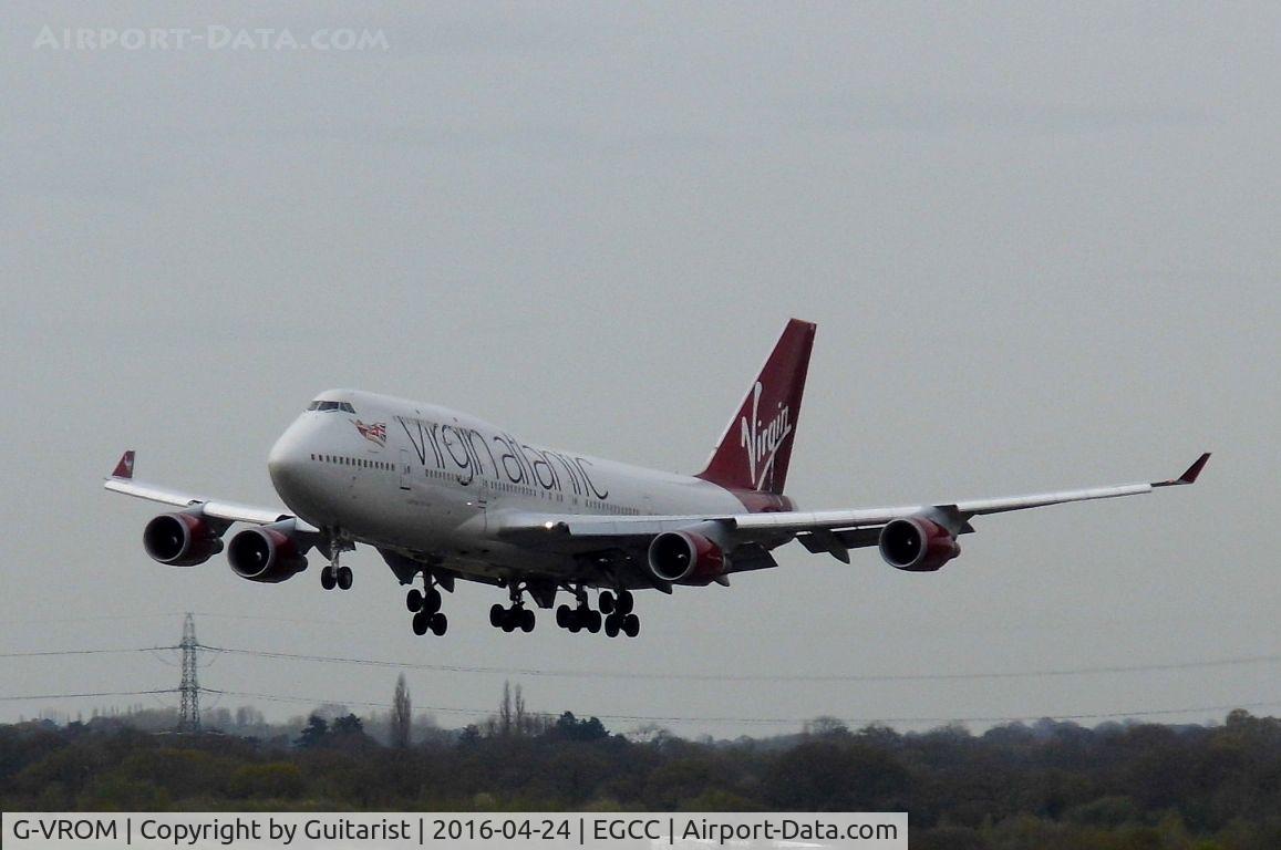 G-VROM, 2001 Boeing 747-443 C/N 32339, At Manchester