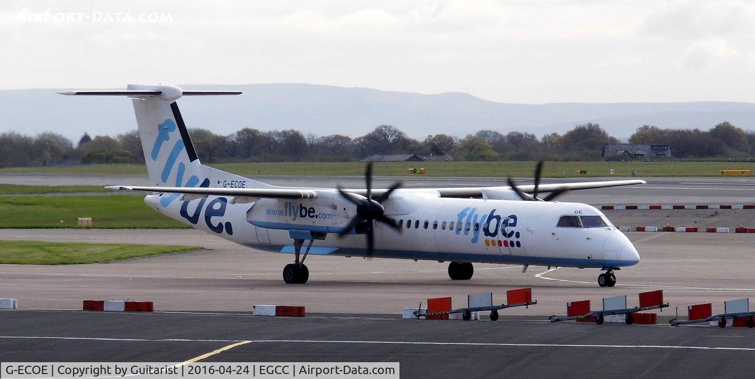 G-ECOE, 2008 De Havilland Canada DHC-8-402Q Dash 8 C/N 4212, At Manchester