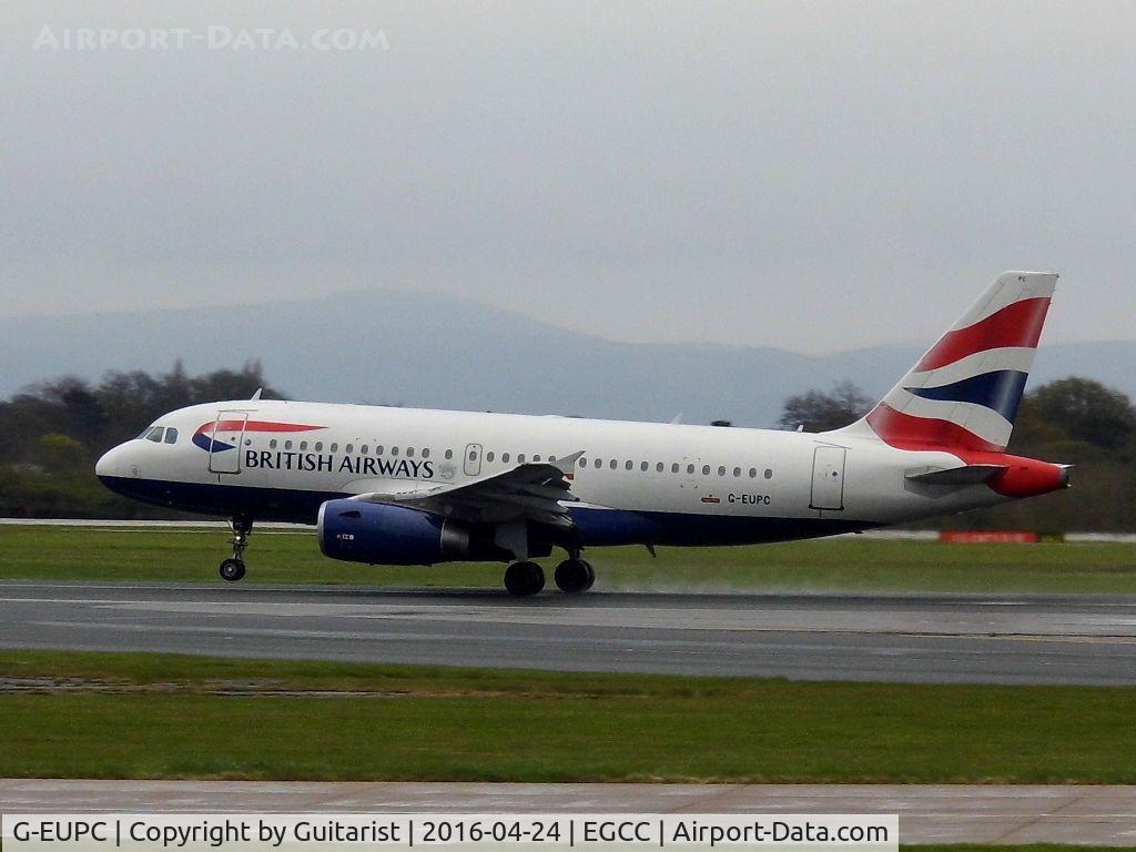 G-EUPC, 1999 Airbus A319-131 C/N 1118, At Manchester