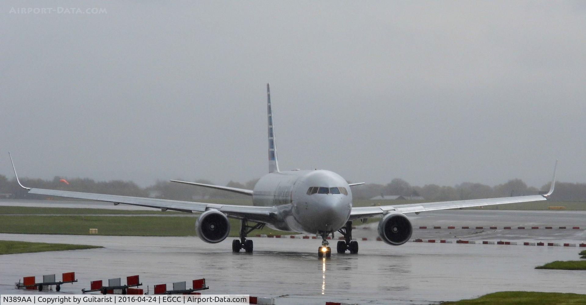 N389AA, 1994 Boeing 767-323 C/N 27449, At Manchester