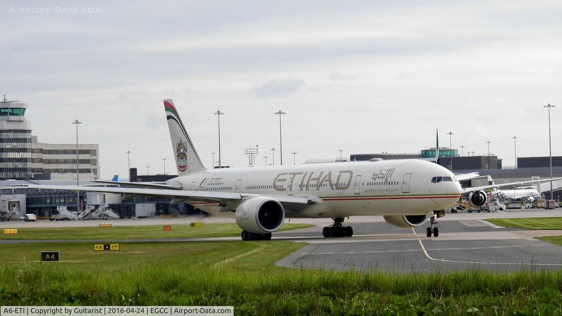 A6-ETI, 2011 Boeing 777-3FX/ER C/N 39684, At Manchester