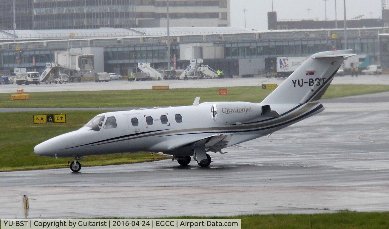 YU-BST, 1993 Cessna 525 CitationJet CJ1 C/N 525-0022, At Manchester