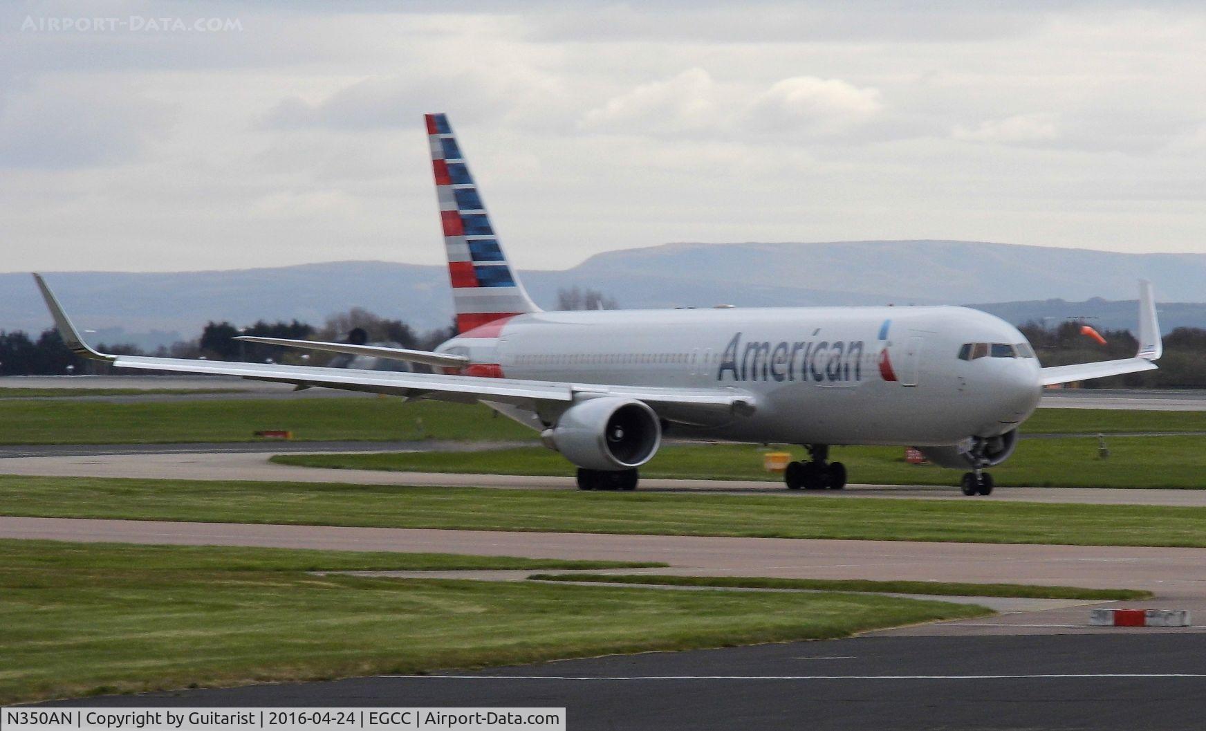N350AN, 2003 Boeing 767-323/ER C/N 33089, At Manchester