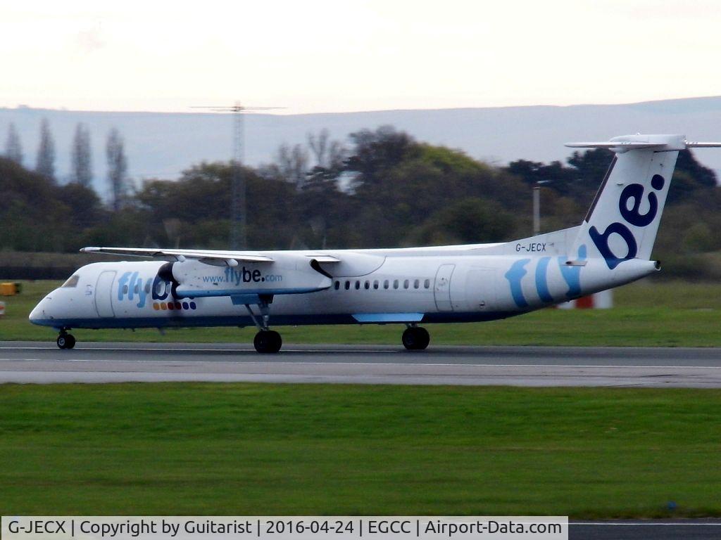 G-JECX, 2007 De Havilland Canada DHC-8-402Q Dash 8 C/N 4155, At Manchester