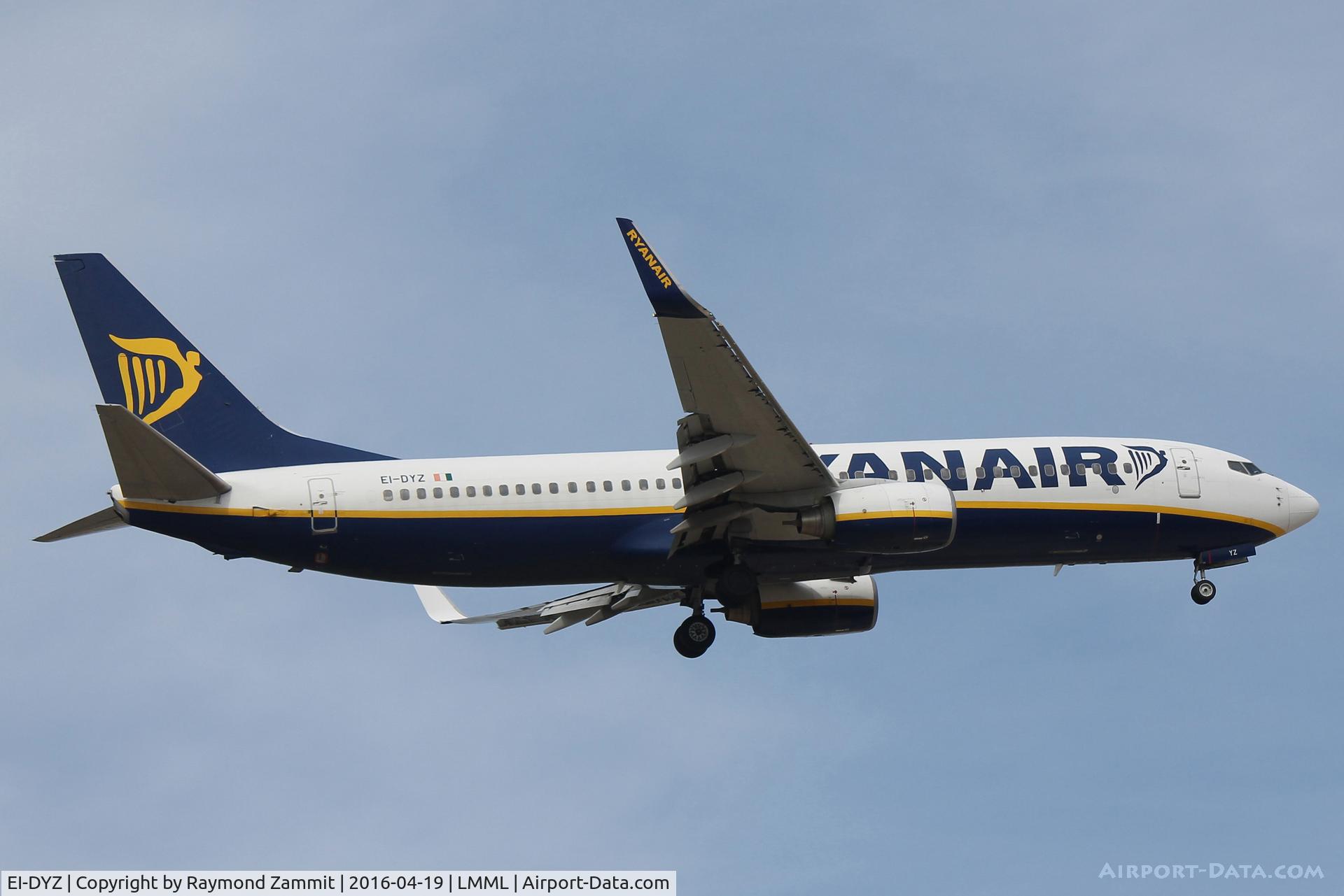 EI-DYZ, 2008 Boeing 737-8AS C/N 37518, B737-800 EI-DYZ Ryanair