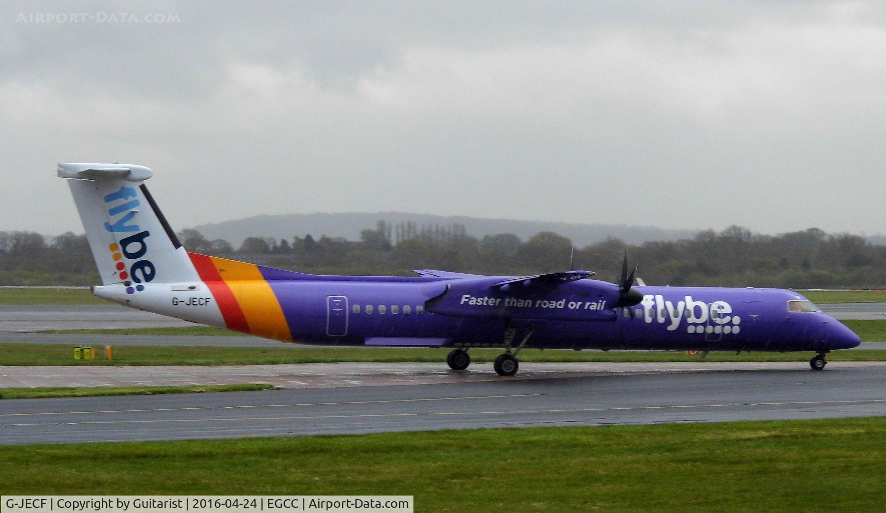 G-JECF, 2004 De Havilland Canada DHC-8-402Q Dash 8 C/N 4095, At Manchester