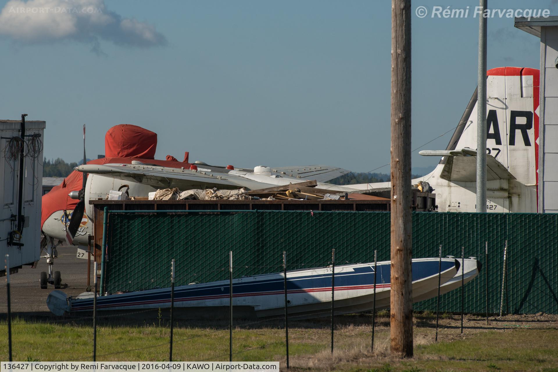 136427, Grumman S2F-1 Tracker C/N 336, Parked just south of main terminal building
