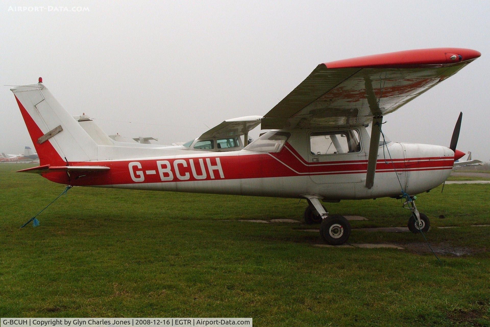 G-BCUH, 1975 Cessna F150M C/N 1195, Taken on a quiet cold and foggy day. With thanks to Elstree control tower who granted me authority to take photographs on the aerodrome. Owned by G-BCUH Group.