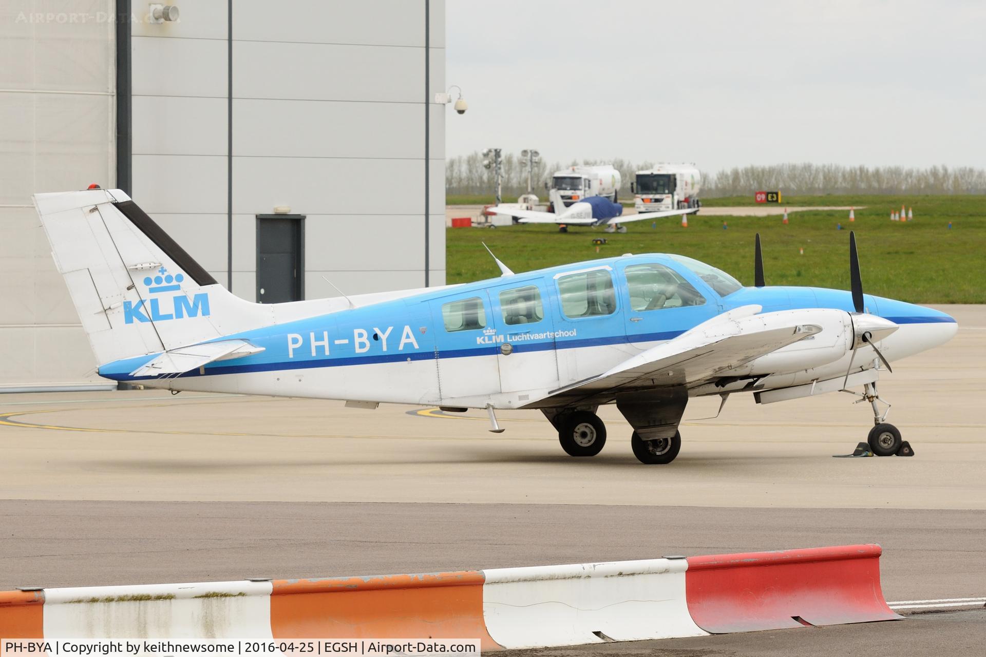 PH-BYA, 1990 Beechcraft 58 Baron C/N TH-1609, KLM Flight Academy.
