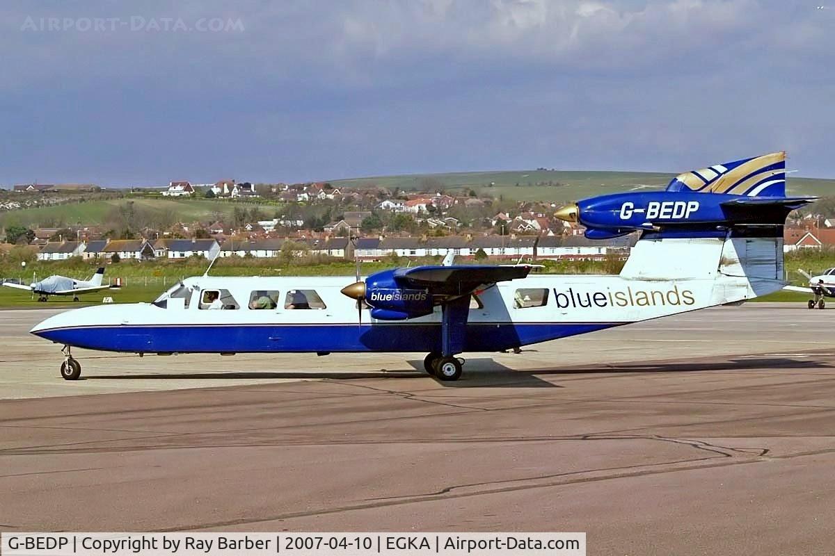 G-BEDP, 1976 Britten-Norman BN-2A Mk.III-2 Trislander C/N 1039, Britten-Norman BN-2 A Mk.III-2 Trislander [1039] (Blue Islands) Shoreham~G 10/04/2007