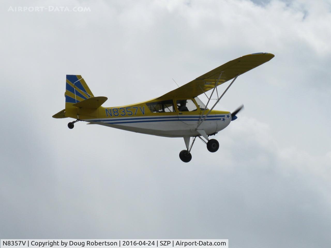 N8357V, 1966 Champion 7GCAA Citabria C/N 136, 1966 Champion 7GCAA CITABRIA, Lycoming O-320 150 Hp, takeoff climb Rwy 22