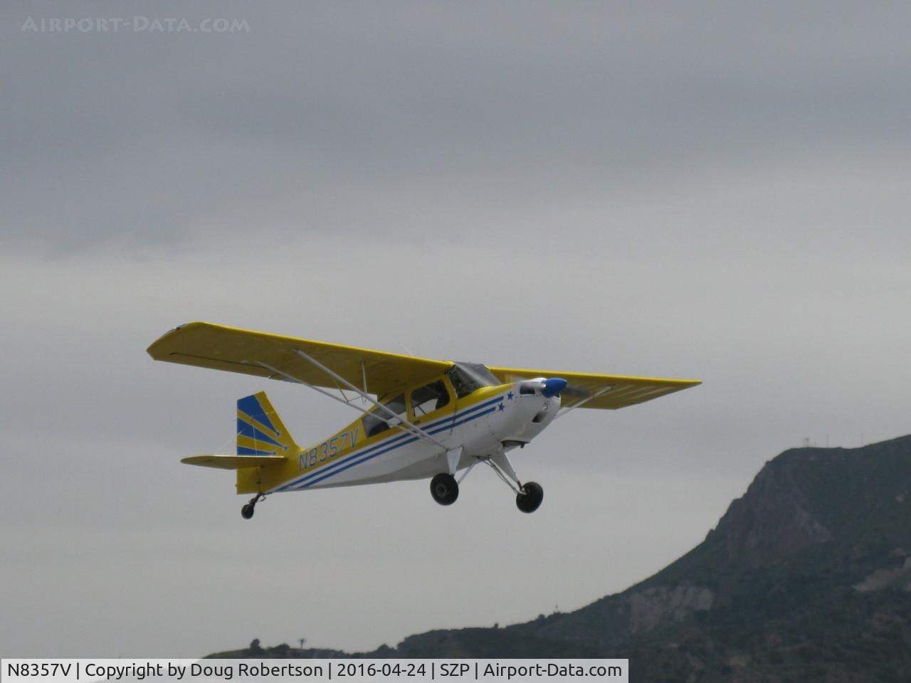 N8357V, 1966 Champion 7GCAA Citabria C/N 136, 1966 Champion 7GCAA CITABRIA, Lycoming O-320 150 Hp, takeoff climb Rwy 22
